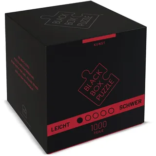 Black Box Puzzle 1000 Teile, Blackbox Puzzel mit Überraschungs-Motiv ohne Vorlage, Impossible Puzzle schwer für Erwachsene und Kinder ab 14 Jahren, Puzzle Box Kunst Edition 2022