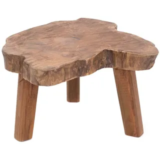PFLANZEN HOCKER "SLICE" | Massivholz | Baumscheibe Beistelltisch, Blumenhocker