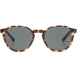 KOMONO Liam Tortoise Unisex Oval Cellulosepropionat-Sonnenbrille für Damen und Herren mit UV-Schutz und kratzfesten Gläsern - Einheitsgröße