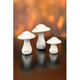 TIZIANO - DESIGN & EMOTIONS Dekofigur Deko Pilz Ponti creme-weiß 14 cm