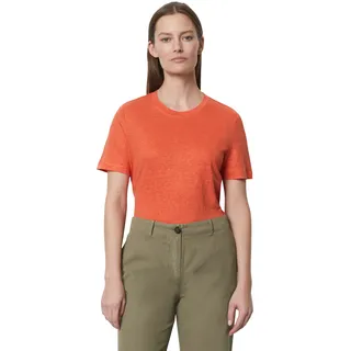 T-Shirt MARC O'POLO "aus leichtem Jersey" Gr. XS, orange Damen Shirts Jersey