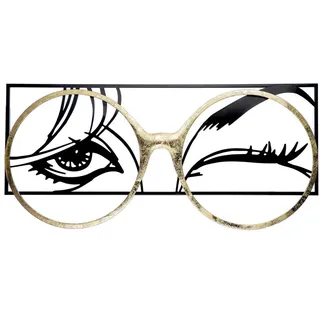 Gilde Frau Brille Metall 90x42,5 cm