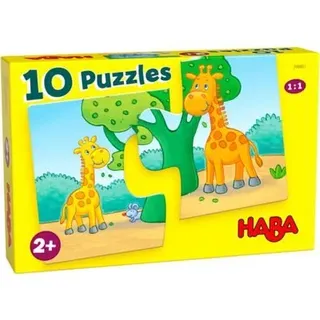 HABA 306801 10 Puzzles – Wilde Tiere