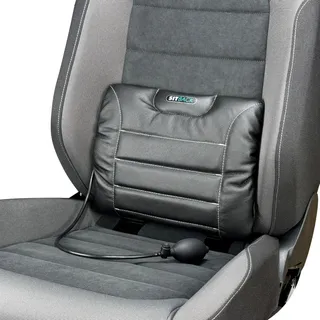 Sitback Air Universales Rückenstützkissen, aufblasbar, für Autositze, Bürostühle, Sofa, (Leder schwarz)