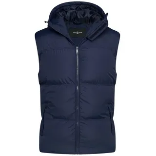SOULSTAR Steppweste S2MOELV Winterjacke mit Kapuze warmer Bodywarmer blau M