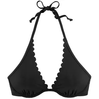 LASCANA Bikini-Top Damen Schwarz 36 Cup B