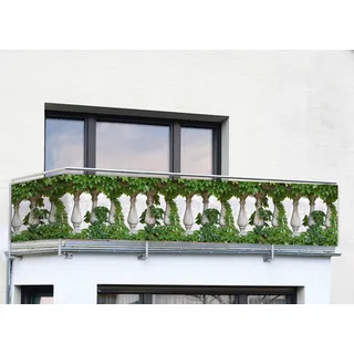 Balkonsichtschutz, 5 m, reißfest, mit Efeu-Motiv, 74834142-0 bunt 85 cm