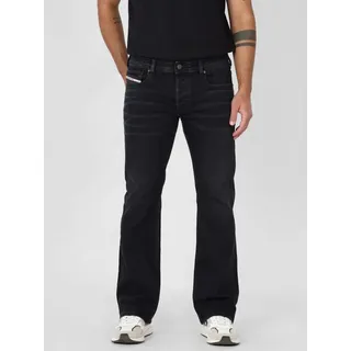 Diesel Bootcut-Jeans schmale, ausgestellte Beinform - 2007 ZATINY-X niedrige Bundhöhe, mittlerer Stretch schwarz 34