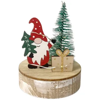 Hti-Living Xmas-Wichtel Leuchtdeko beige