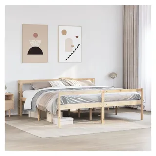 vidaXL Seniorenbett 200 x 200 cm Braun