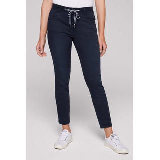 SOCCX Comfort-fit-Jeans mit verkürztem Bein blau