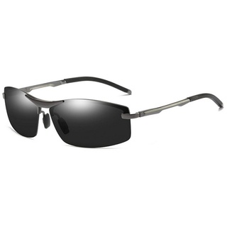 PACIEA Sonnenbrille Sonnenbrille Sportbrille Herren polarisiert 100% UV400 Schutz Leicht schwarz|silberfarben