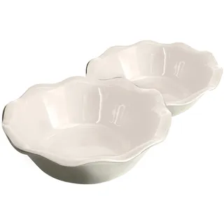 Emile Henry EH819522 Mini (2er-Set) Kuchenform, Keramik, Perlgrau