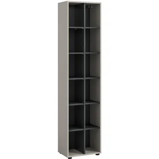Möbel Boss Noida Aktenregal 192x45x35 cm schwarz