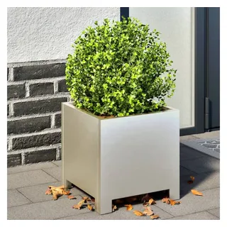vidaXL Pflanzkübel 30 x 30 x 30 cm Weiß