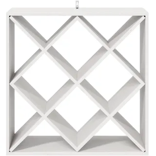 vidaXL Weinregal 62 x 25 x 62 cm Weiß