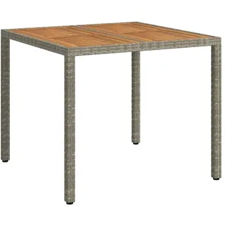 vidaXL Gartentisch 90 x 90 x 75 cm Grau