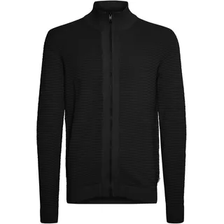 !Solid Strickjacke SOLID "Strickjacke SDNicklas", Herren, Gr. L, schwarz, Obermaterial: 100% Baumwolle CO., Strickjacken Strickjacke
