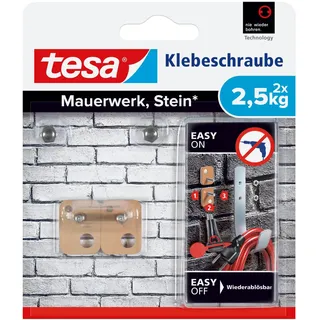 Tesa Klebeschraube für Mauerwerk Stein rechteckig 2,5 kg