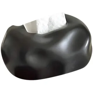 Buhdjfnke Nordic Keramik Tissue Box Erweiterte Serviettenhalter Wohnzimmer Esstisch Schwarz