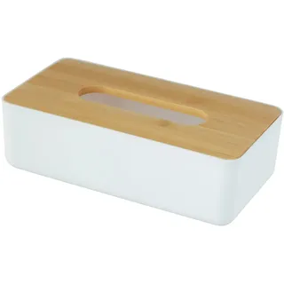 Wenko Rotello Tücherbox Weiß/Natur