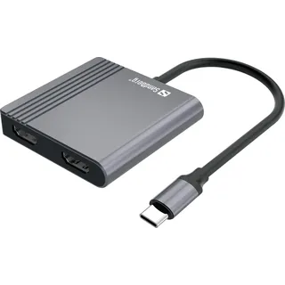 Sandberg Dockingstation - USB-C - HDMI - USB-C Dock 2xHDMI+USB+PD