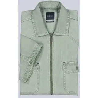 engbers Herren Kurzarm-Hemd uni Grün regular Kent-Kragen - 6XL