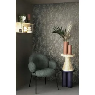 Marburg Vliestapete Struktur Perlen Metalloptik Shabby Taupe Glitzer 86550