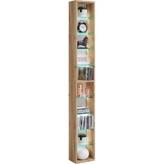 VCM Rasito Wandregal 21 x 14 x 152 cm Braun