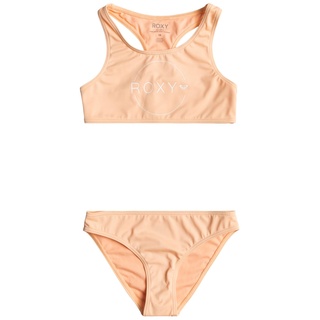 Roxy Basic Active - Zweiteiliges Crop-Top-Bikini-Set für Mädchen 6-16 Rosa