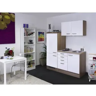 Flex-Well Küchenzeile Florenz 160 cm weiß