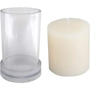 luckything Kerzengießform, Transparent, Kerzenform Zum Gießen, Zylinderform Kerzenform, Handgemachte Seifenform Modell Aromatherapie Kerzenform