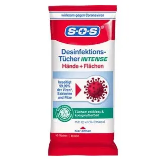 SOS Desinfektionstücher 10 St.