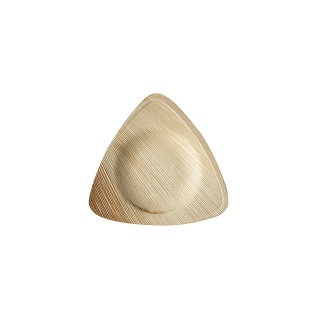 Papstar Pure Teller Palmblatt, 3-eckig 87418 , 1 Packung = 25 Stück, 15 x 15 x 2 cm