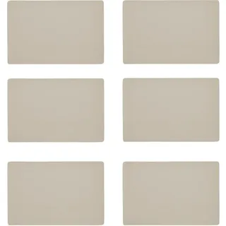 Zeller Platzset ZELLER PRESENT, beige (creme), B:30cm L:45cm, Platzsets, Kunstleder, metallic, 30x45 cm