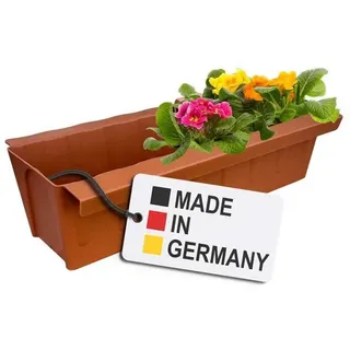 BURI Pflanzkübel Paletten Blumenkasten Terrakotta Pflanzkasten zum Anhängen Blumentopf