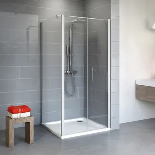 Schulte Alexa Style 2.0 Eckdusche mit Pendeltür 90 x 90 cm EP32250601500171192