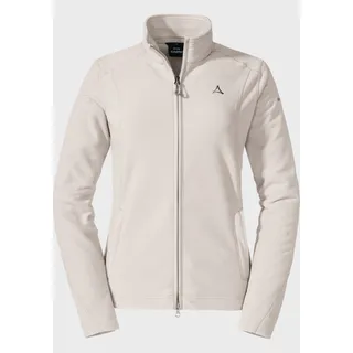 Fleecejacke SCHÖFFEL "Fleece Jacket Leona3" Gr. 34, weiß (1140, weiß) Damen Jacken Sportjacken