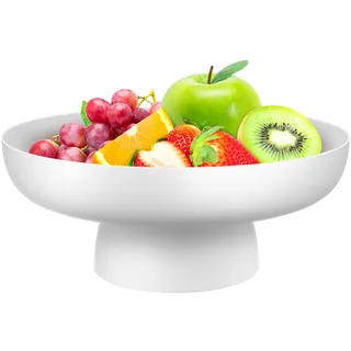 BESTonZON 2 Stück Obstschale mit Fuß Obstschale mit Fuß Süßigkeiten Serviertablett Obstkorbhalter aus Kunststoff Obstkorb