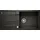 Silgranit Schwarz 1000 x 500 mm Drehknopfventil