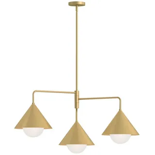 Elstead Lighting Kronleuchter 3-flammig Gold, – Alora Mood, Hängeleuchte