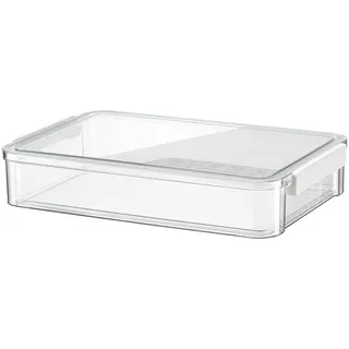 Tragbare Archivbox, Transparenter Dokumentenbox, Wasserdichter Dokumenten Aufbewahrungsbox, Kunststoff Aufbewahrungsbehälter Aktenspeicher Organizer Klassenzimmer Aufbewahrung für Büro, Basteln