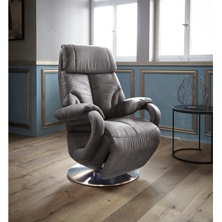 TV-Sessel SIT&MORE "Invito" Sessel Gr. Lu x us-Microfaser, manuell verstellbar, ohne Aufstehhilfe, B/H/T: 80 cm x 113 cm x 80 cm, grau (anthrazit) Fernsehsessel und TV-Sessel Sessel