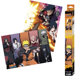 ABYSTYLE - Naruto Shippuden - Set 2 Chibi Posters - Gruppen (52x38)