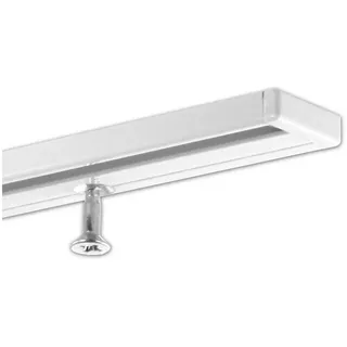 Gardineum Gardinenschiene 1-läufig Ø 0 mm 240 cm Weiß