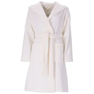 bugatti Damenbademantel Damen Bademantel mit Kapuze Romina, Baumwolle, hohe Markenqualität beige L 44/46 | 106 cm