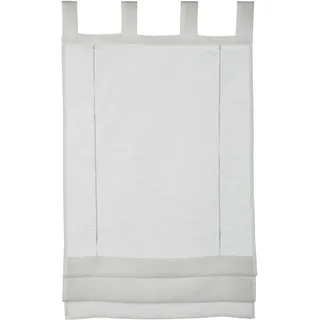 GARDINIA Raffrollo Voile Schlaufen 50 x 140 cm Weiß