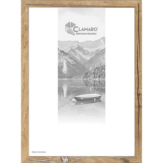 Clamaro Bilderrahmen Bilderrahmen Eiche Altholz CLAMARO Collage nach Maß FSC® Holz Modern eckig M3016 50x100 in Eiche Altholz 50 cm x 100 cm