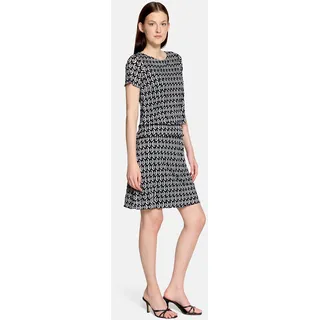 Betty Barclay Stufenkleid Midi Dunkelblau/Weiß 36