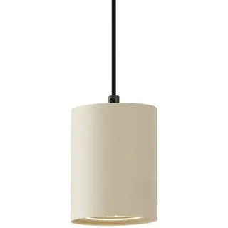 QAZQA Iconic Holt 1 GU10 rund beige/Schwarz Aluminium